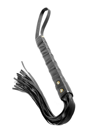 Limited Edition Cat O Nine Tails Genuine Leather Whip Black Whips & Paddles