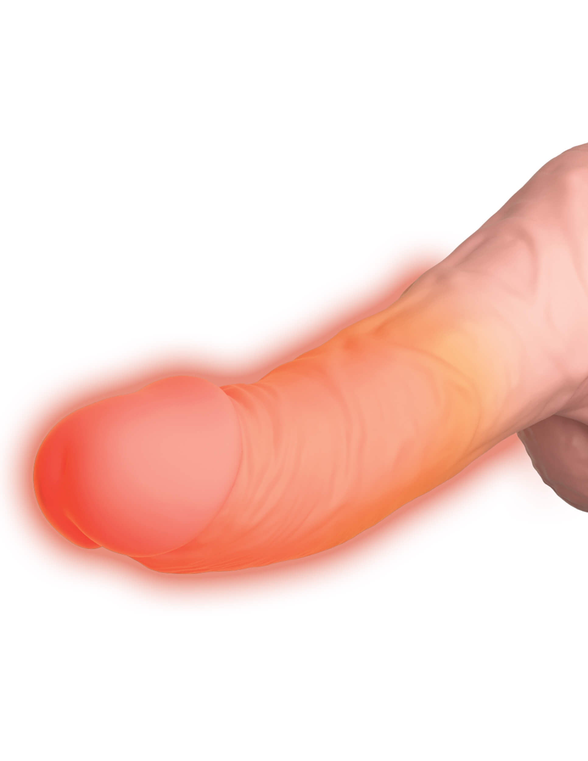 King Cock Plus Thrusting Cock with Balls 6.5 Inch – Warming, Vibrating, Piston-Powered Dildo DONGS Thrusting