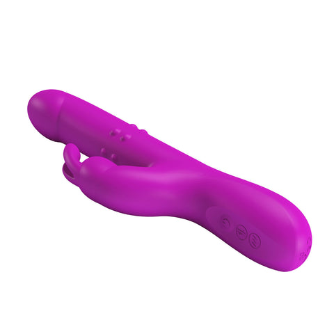 Pretty Love Reese Rabbit Vibrator with Multi-Speed Purple VIBRATORS-RABBIT
