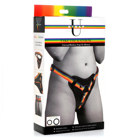 Strap-U Take the Rainbow Universal Strap-On Harness for Pegging Fun Harnesses & Strap-Ons