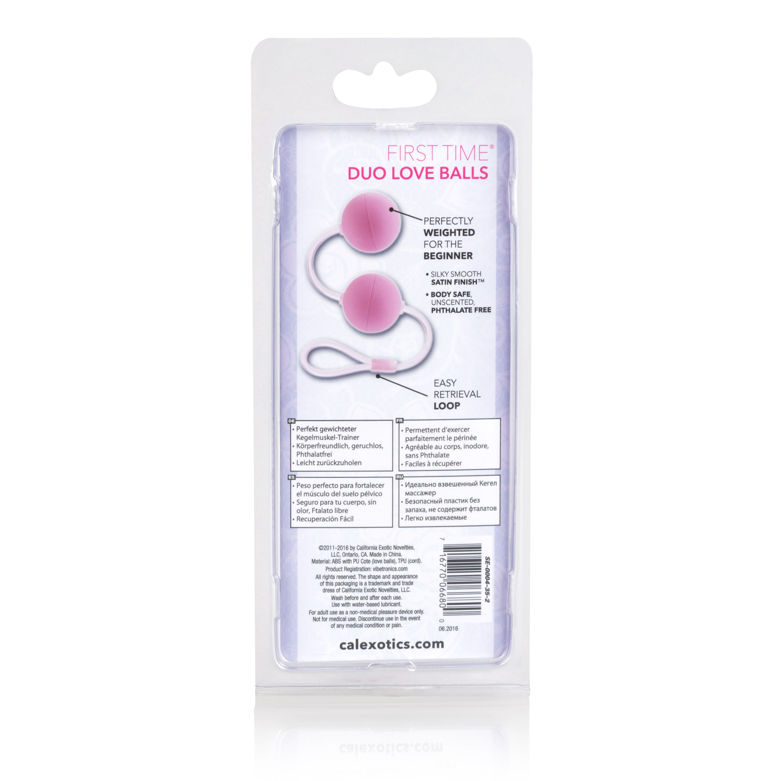 First Time Love Balls Duo Lover Pink 1.25 Inch Sculpted Kegel Balls with Retrieval Cord > Sex Toys For Ladies > Kegel Exercise