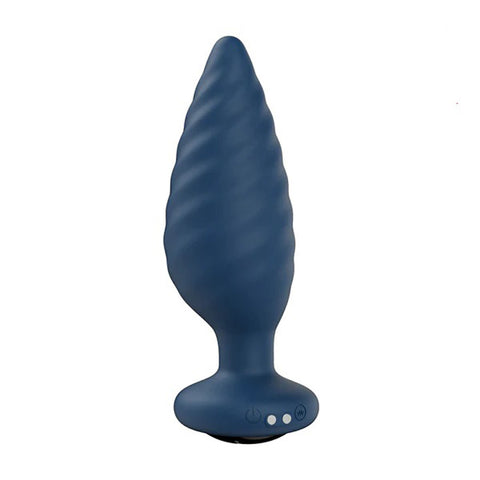 Noah App Controlled Rotating Anal Plug Vibrator in Blue Blue Butt Plugs - Vibrating