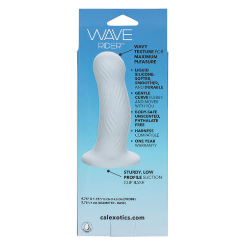 Wave Rider Blue Foam Probe with Wavy Texture for Pleasure Dongs Neutral