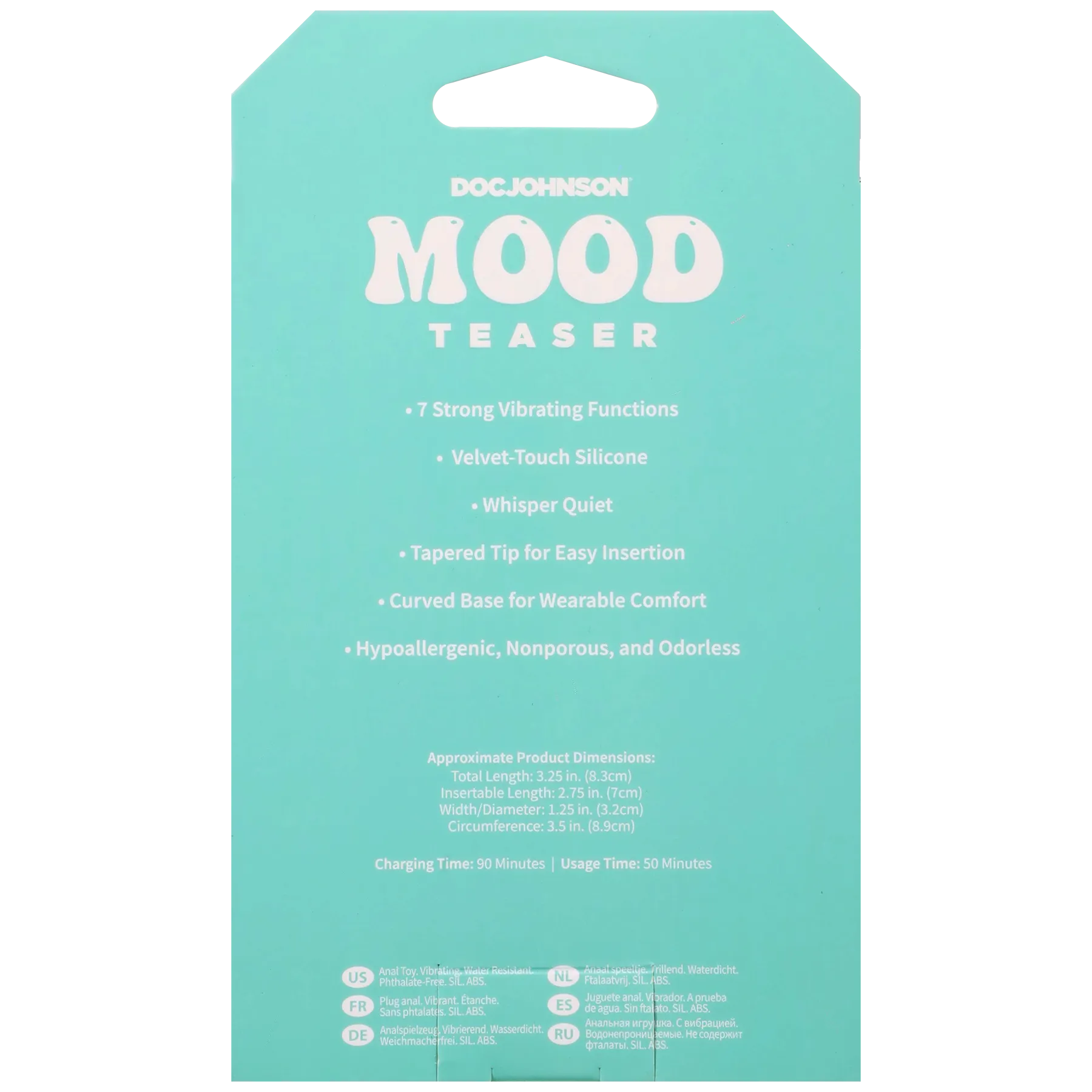 Mood Teaser Water Resistant Rechargeable Vibrating Micro Plug > Anal Range > Vibrating Butt Plugs