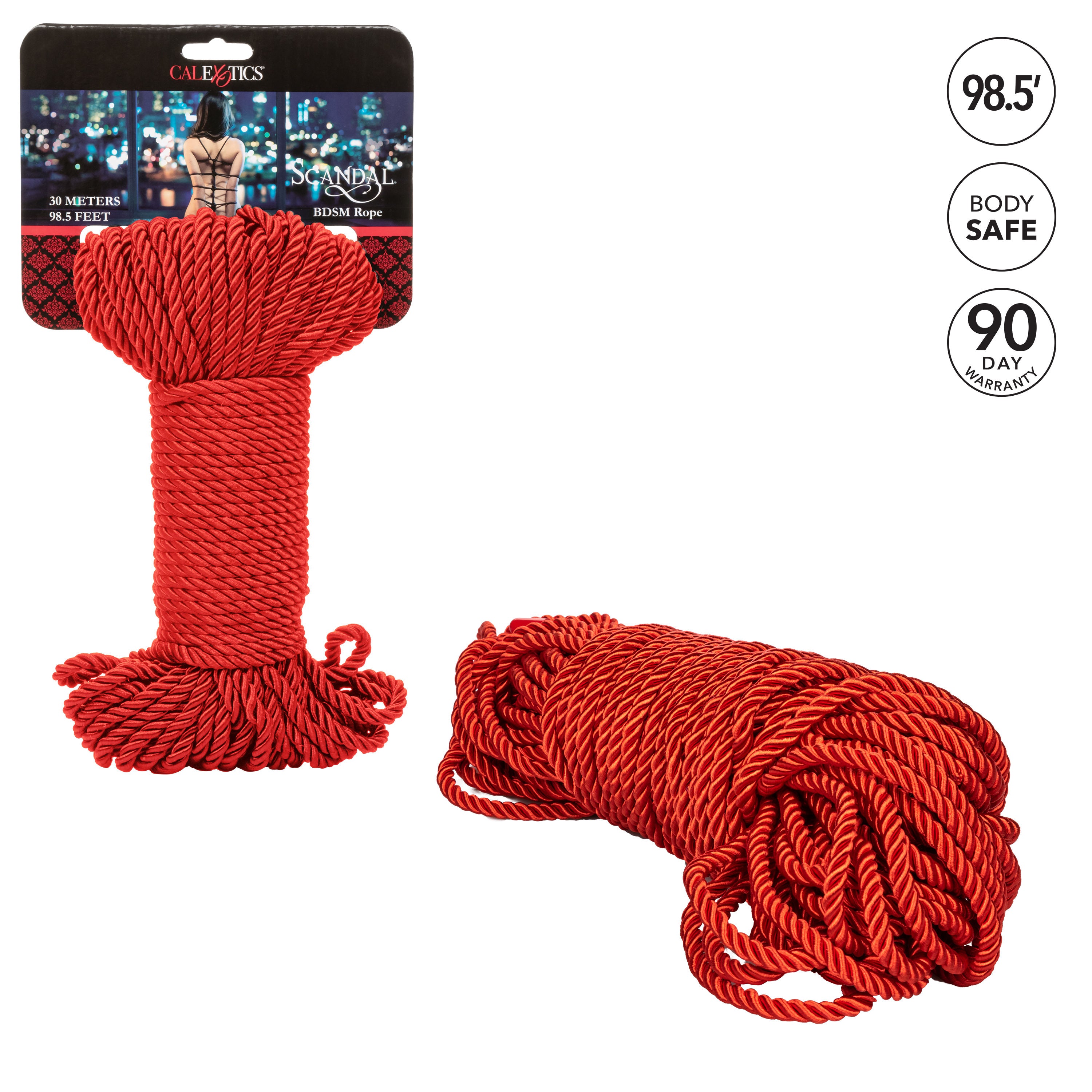 Scandal Red BDSM Rope 30 Meters for Creative Bondage Play Rope