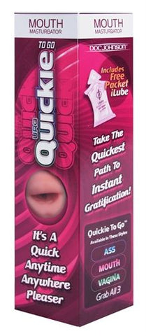 Quickies To Go Ultraskyn White Flesh – Masturbator Sleeve Beige Strokers - Manual