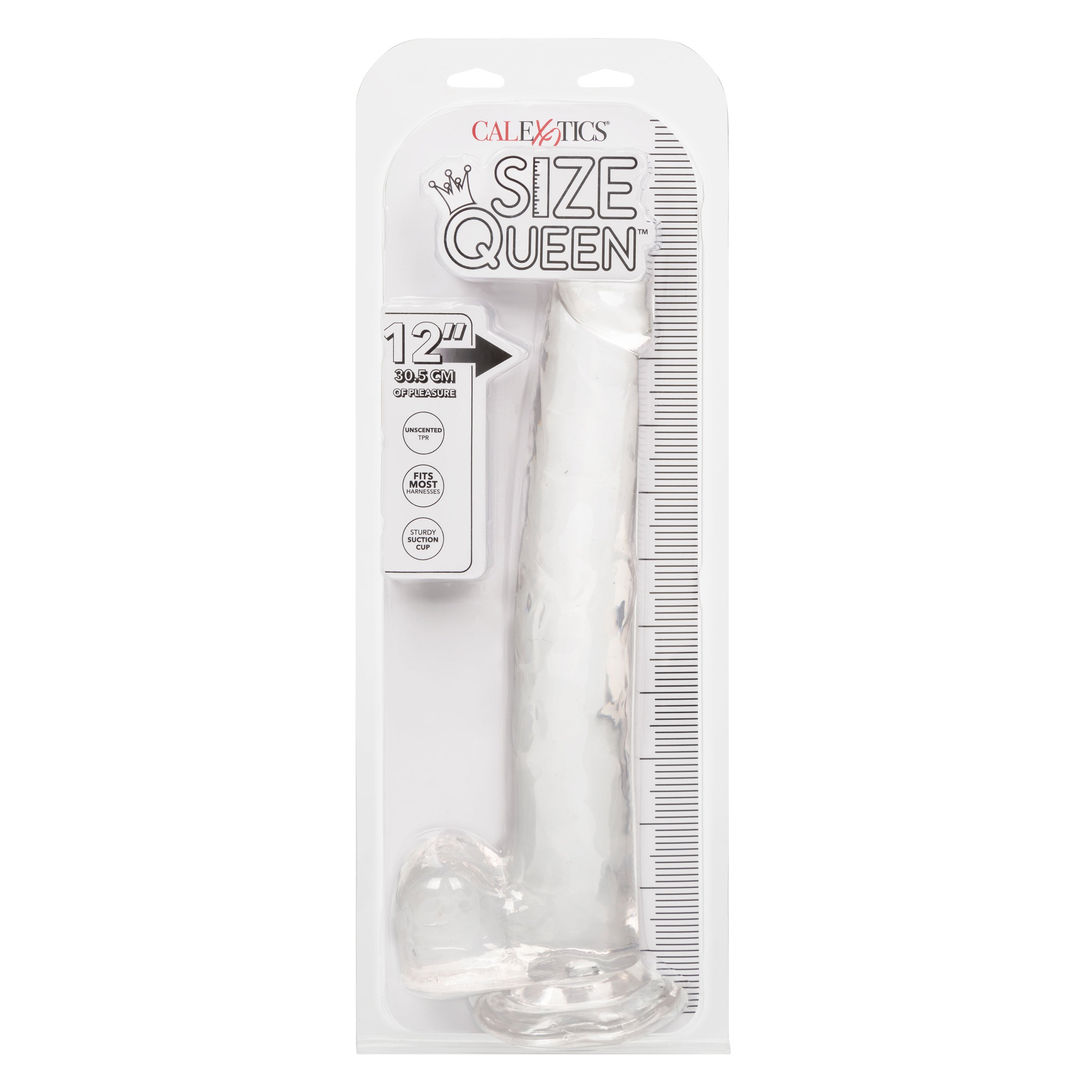 Size Queen 12 Inch Realistic Dildo Clear Large Thick Dong Dongs Big