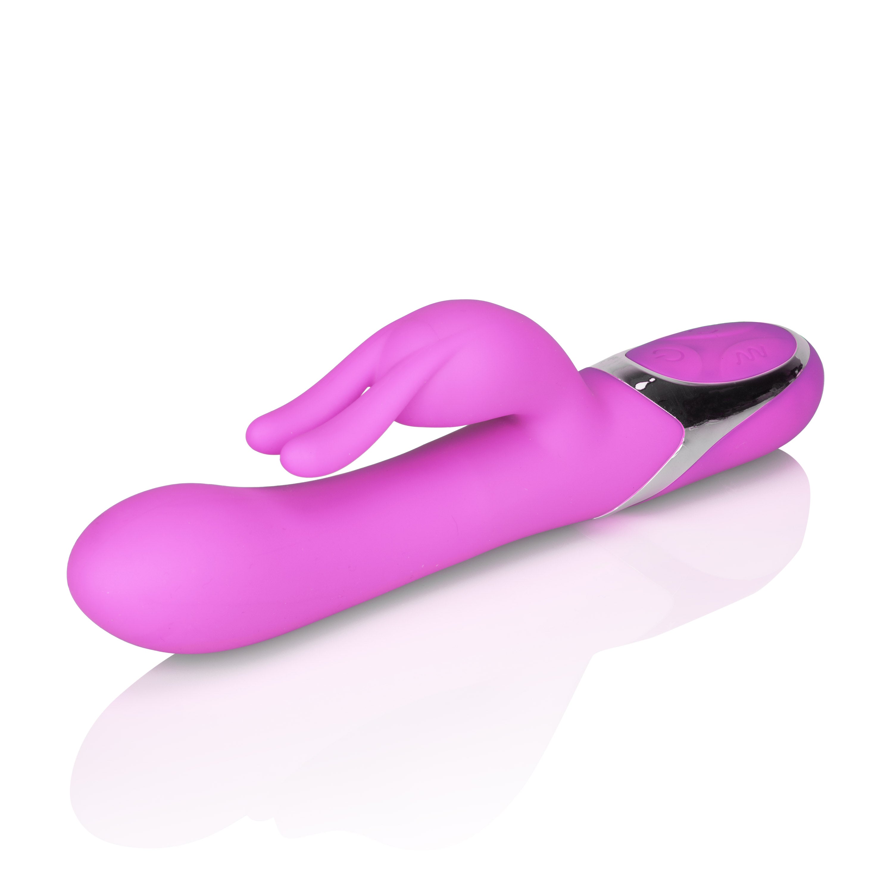 Enchanted Bunny Purple Silicone Intimate Massager with 4 Rotating Functions and 12 Vibration Modes Waterproof USB Rechargeable VIBRATORS-RABBIT