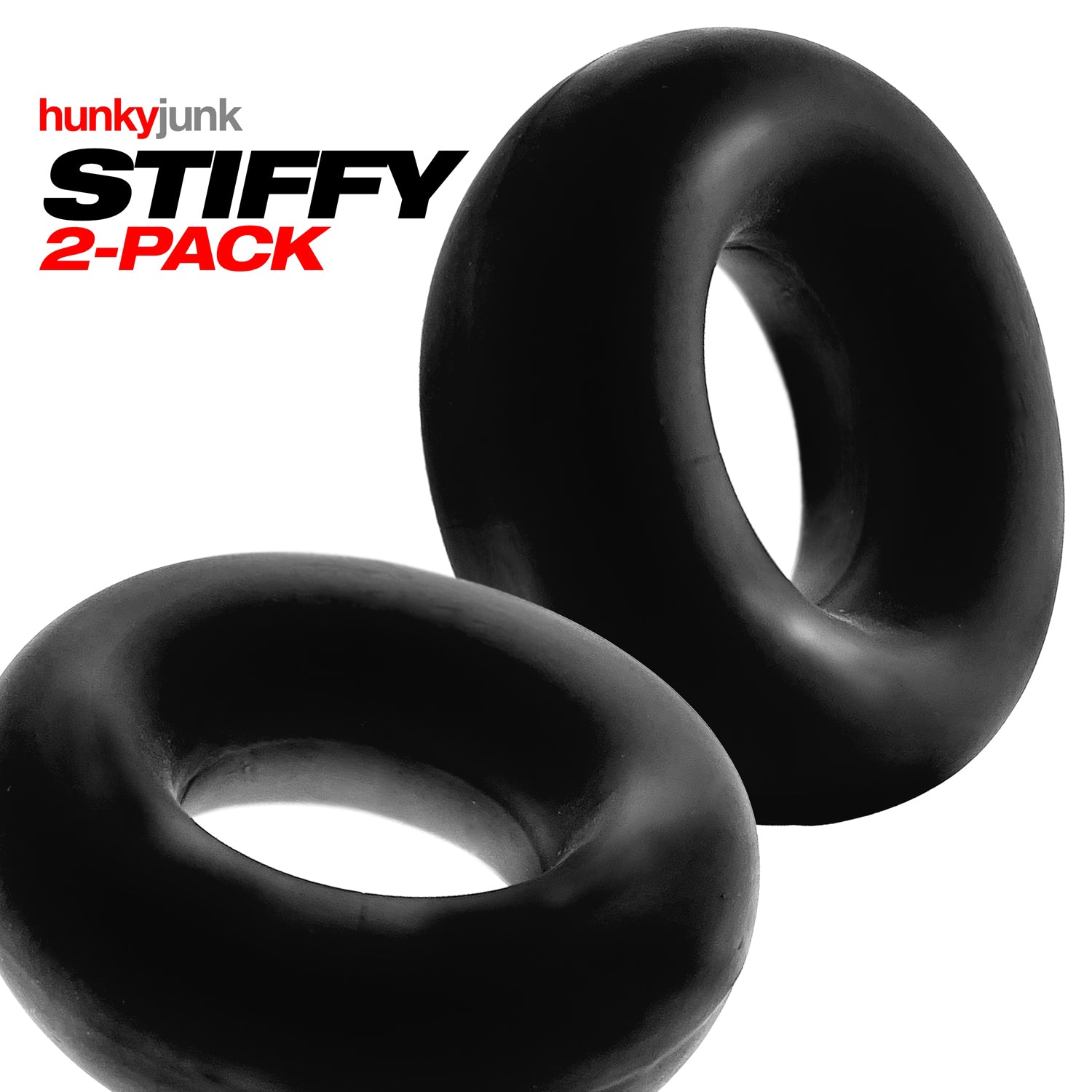 Stiffy 2 Piece Bulge Cockrings by HunkyJunk Tar Ice COCK RINGS