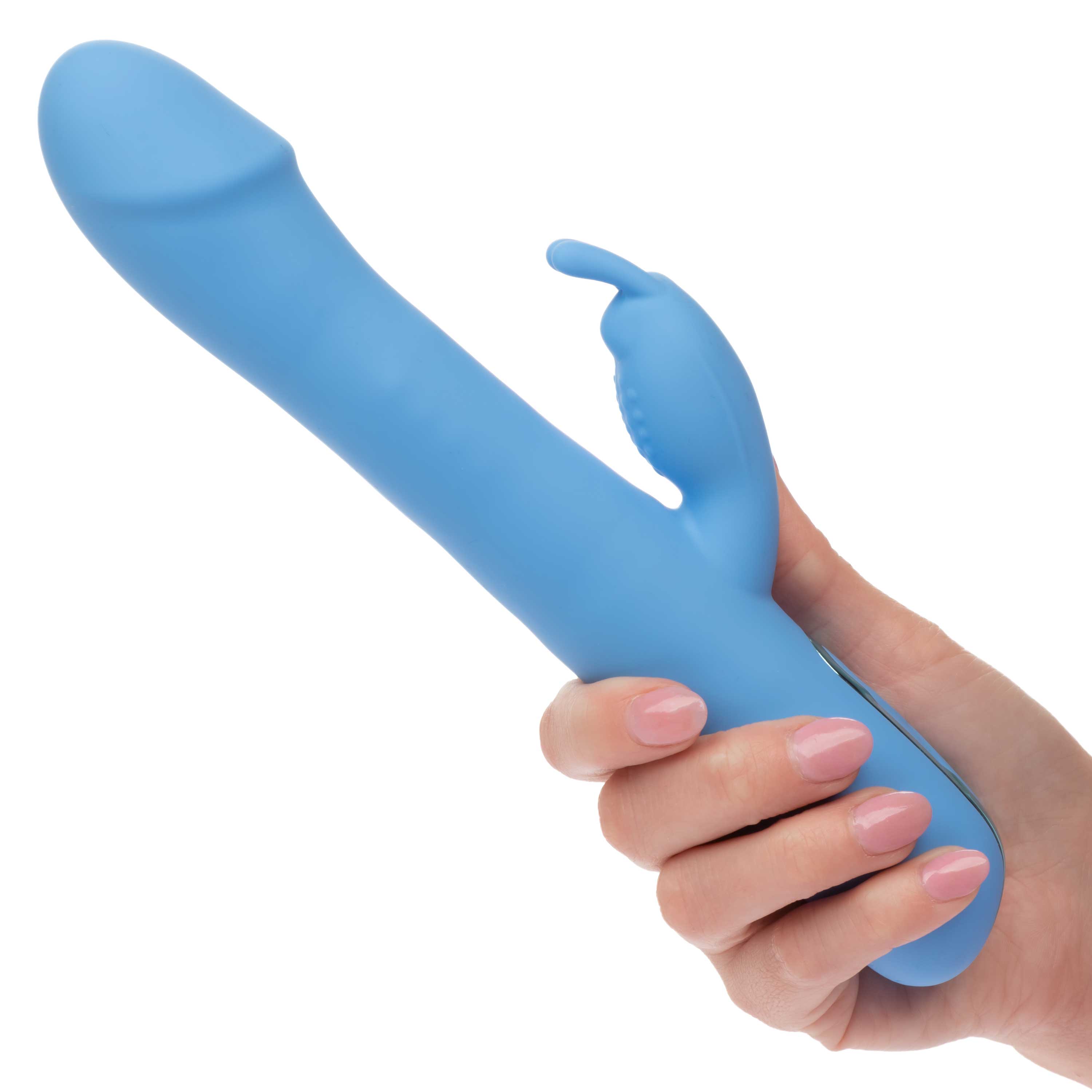 Jack Rabbit Elite 5.25 Inch Rotating Rabbit Vibrator with 10 Functions Blue Secondary image