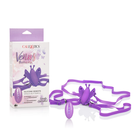 Venus Butterfly Silicone Remote Wireless Clitoral Vibrator Purple STIMULATORS