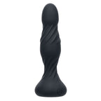 Deep Swirl Black 4.5" Anal Vibrator with Textured Swirling Ridges > Anal Range > Anal Probes