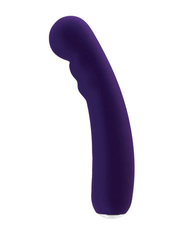 Midori Rechargeable G-Spot Vibrator with 10 Modes in Black Purple Vibrators