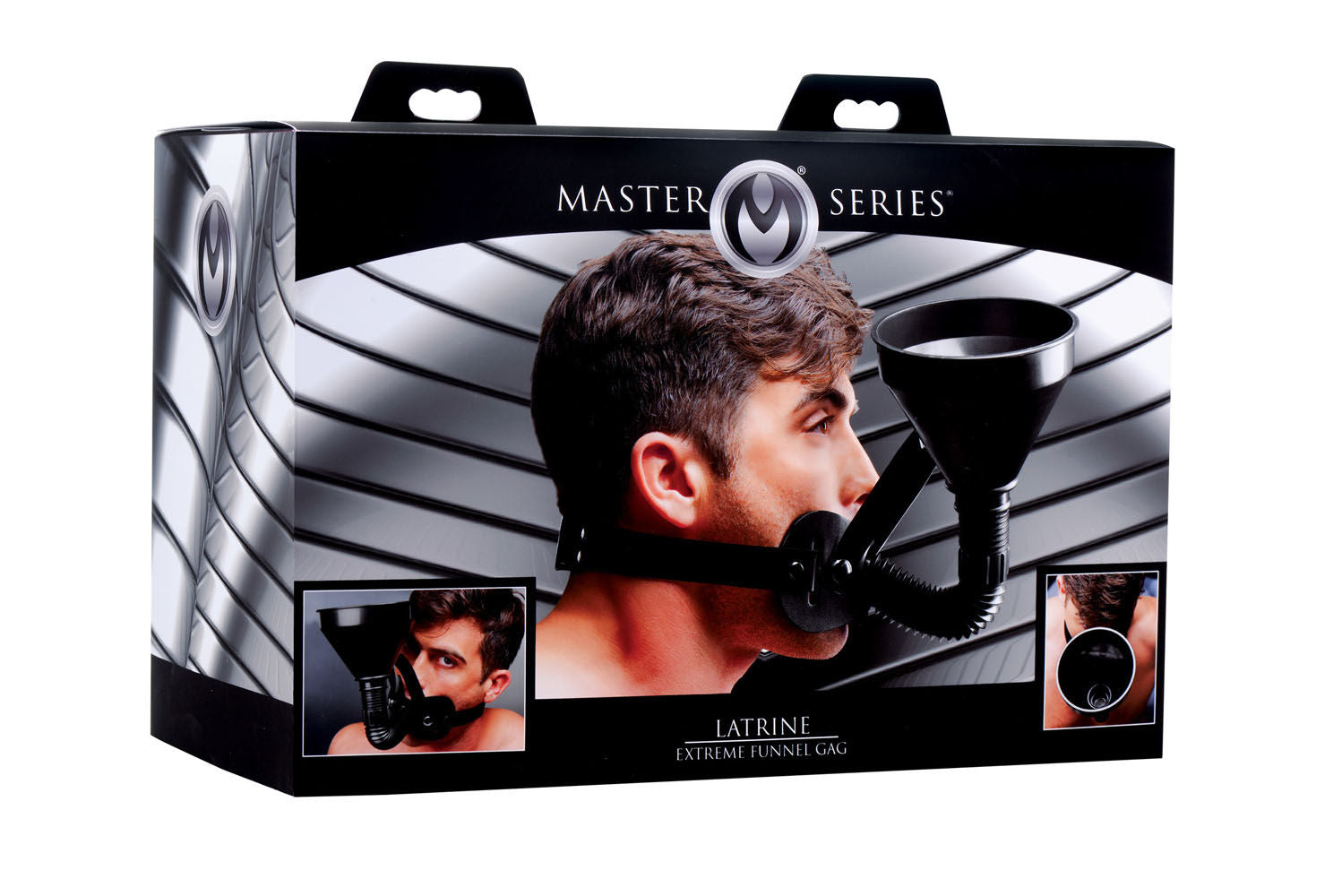 Latrine Extreme Funnel Gag Adjustable Bondage Mouth Restraint Gags