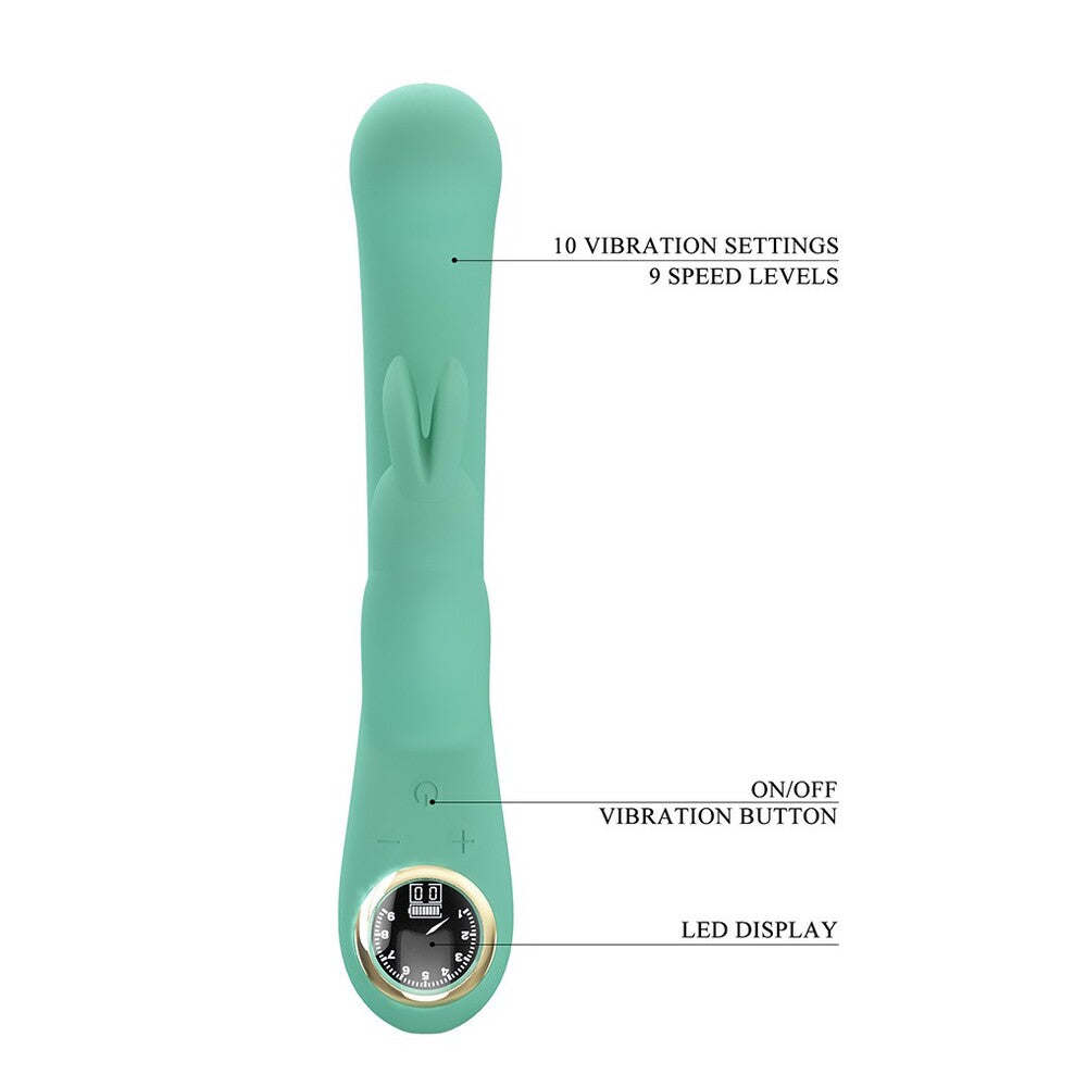 Pretty Love Lamar 8.6 Inch Silicone Rabbit Vibrator > Vibrators > Ladies > Rabbit