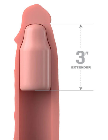 Fantasy X-Tensions Elite (Light) – Silicone Sleeve With Plug Penis Extension & Sleeves