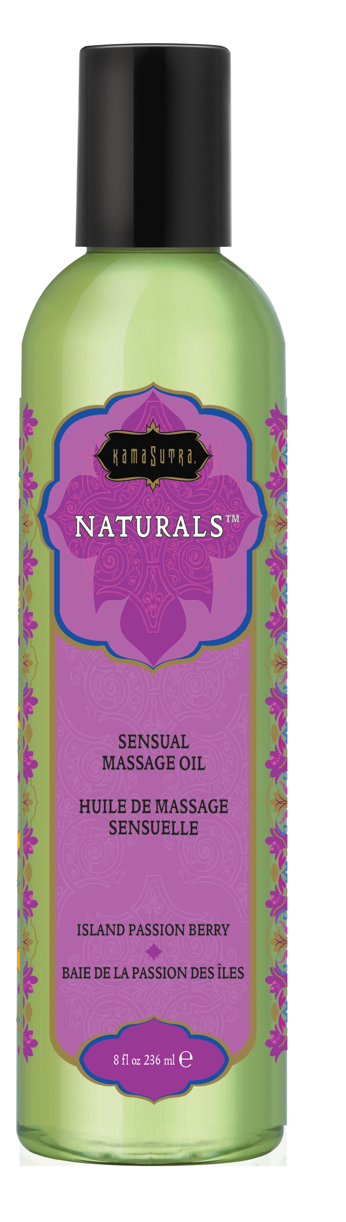 Kama Sutra Naturals Island Passion Berry Massage Oil 8 Oz Default Title Massage Oil