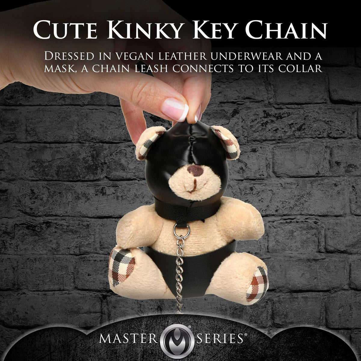 Master Series Hooded Teddy Bear Keychain Playful Adult Accessory > Novelties > Gag Gifts