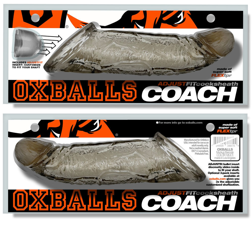 Coach Cocksheath (Storm) – Soft Flesh-Like Penis Sheath Black Penis Extension & Sleeves