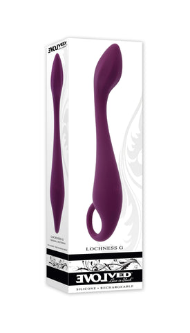 Evolved Loch Ness G 19 Centimeter USB Rechargeable Vibrator Purple Vibrators - G Spot