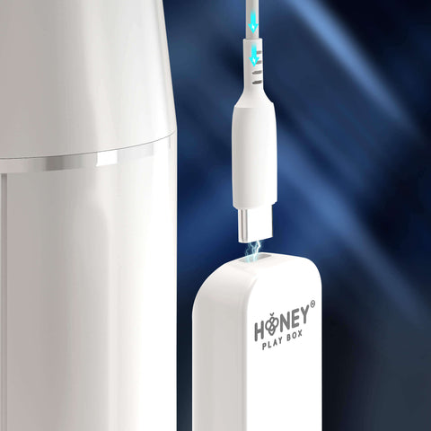Blanche Automatic Male Masturbator with Vibration White Finish Strokers - Auto