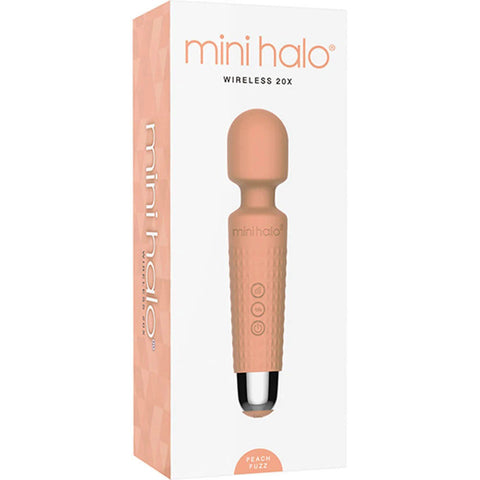 Mini Halo Peach Fuzz Wireless Wand Massager Rechargeable Electric Massager