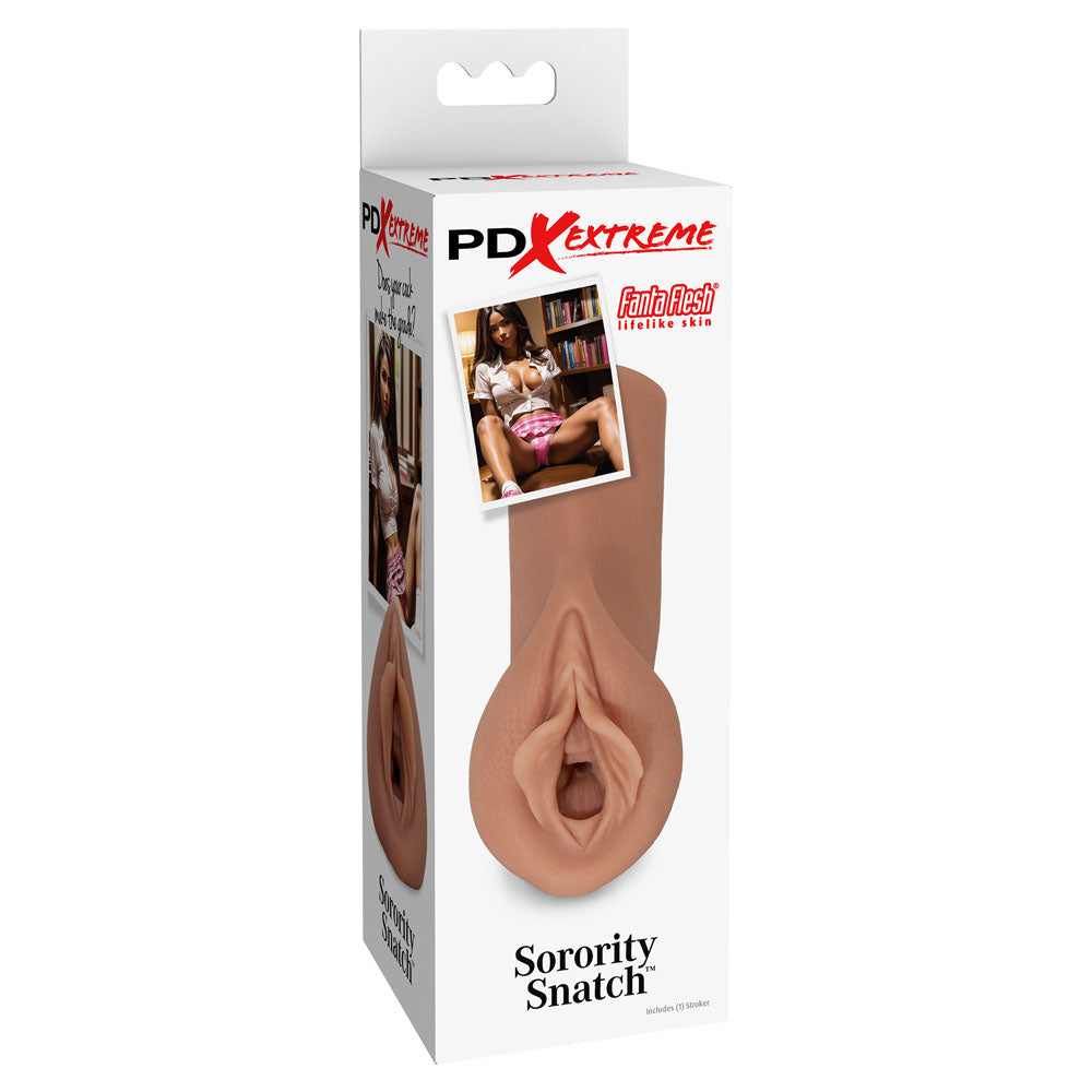 Pipedream Extreme Toyz Sorority Snatch Brown Vagina Stroker Strokers - Manual