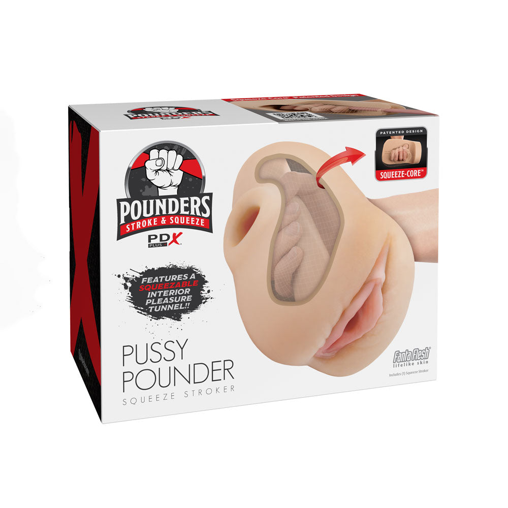 Pdx Plus Light Squeeze-Core Pussy Pounder Male Stroker Toy > Sex Toys For Men > Masturbators > Manual