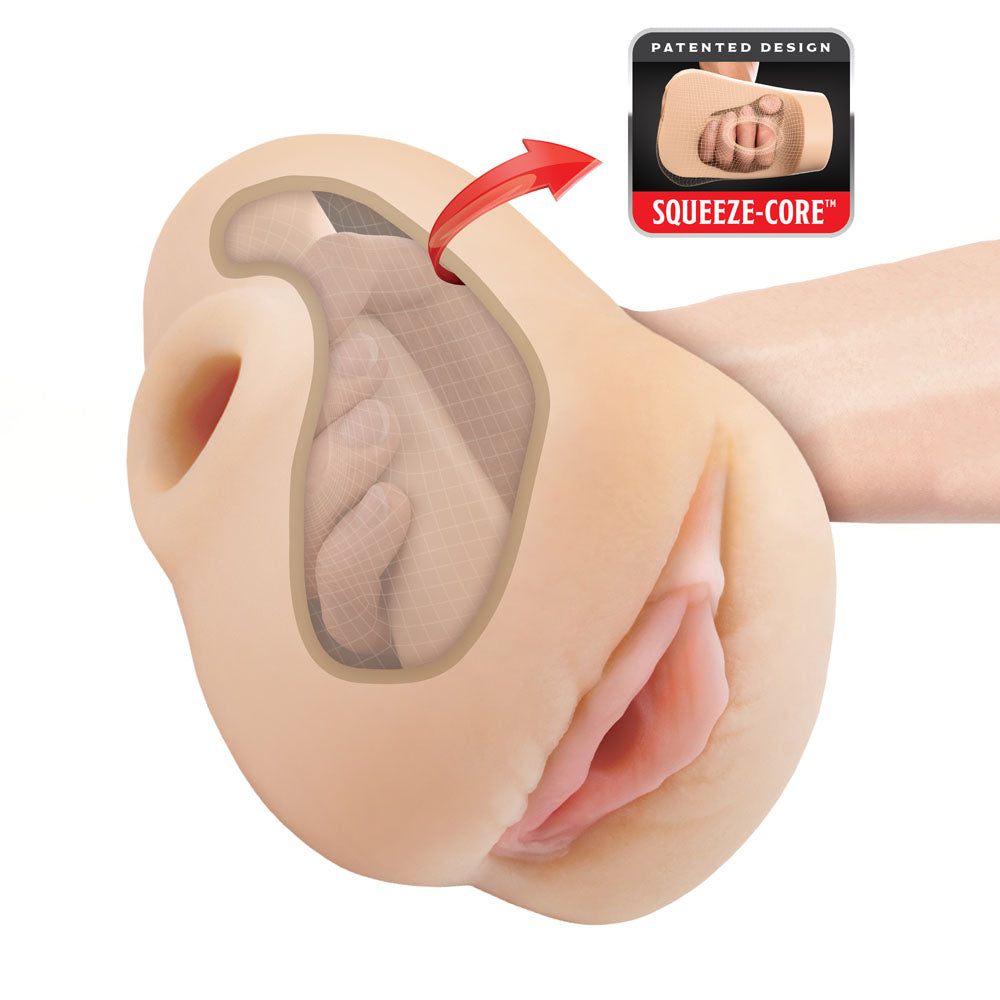 Pdx Plus Light Squeeze-Core Pussy Pounder Male Stroker Toy > Sex Toys For Men > Masturbators > Manual