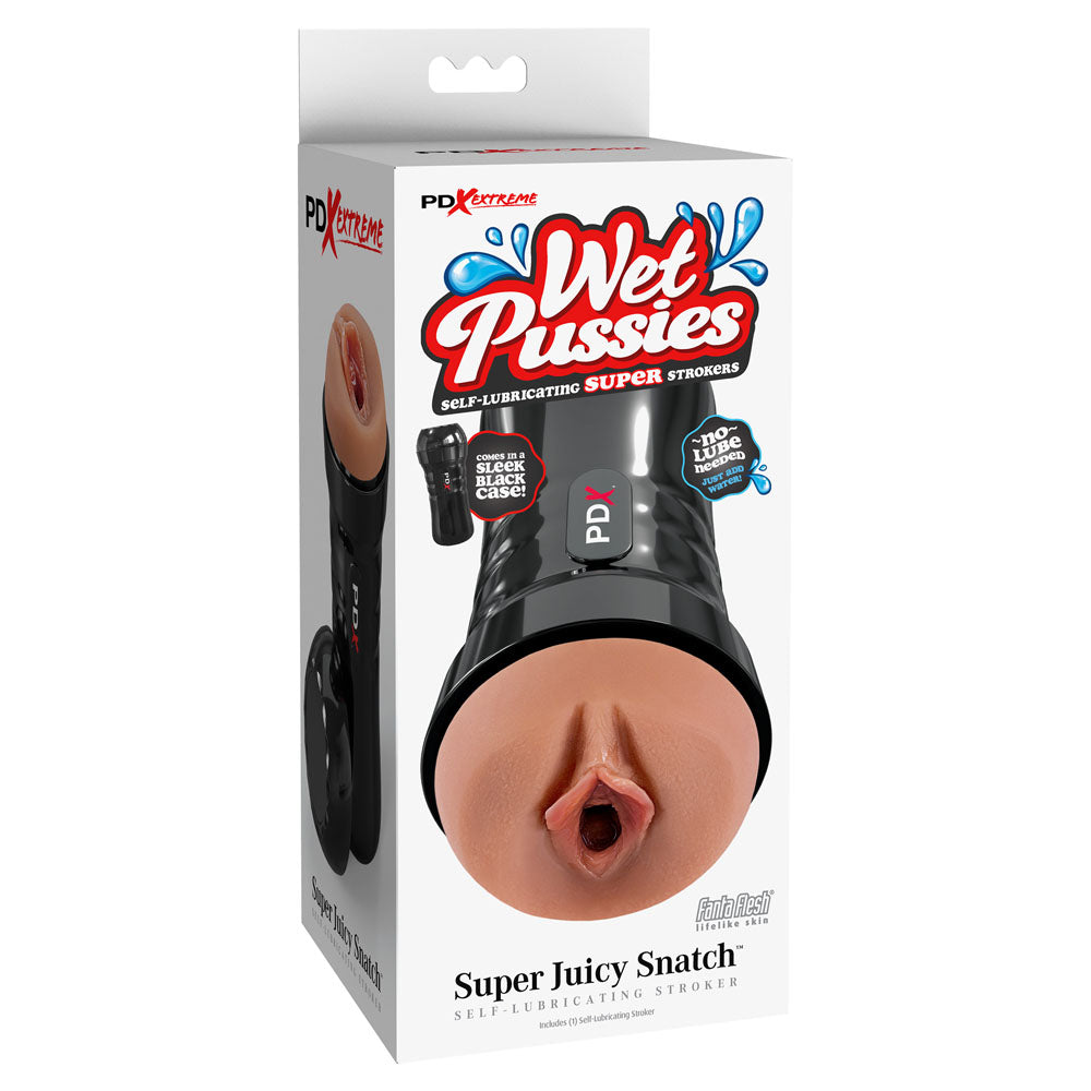 Pdx Extreme Wet Pussies Super Juicy Snatch Stroker Brown > Sex Toys For Men > Masturbators > Manual