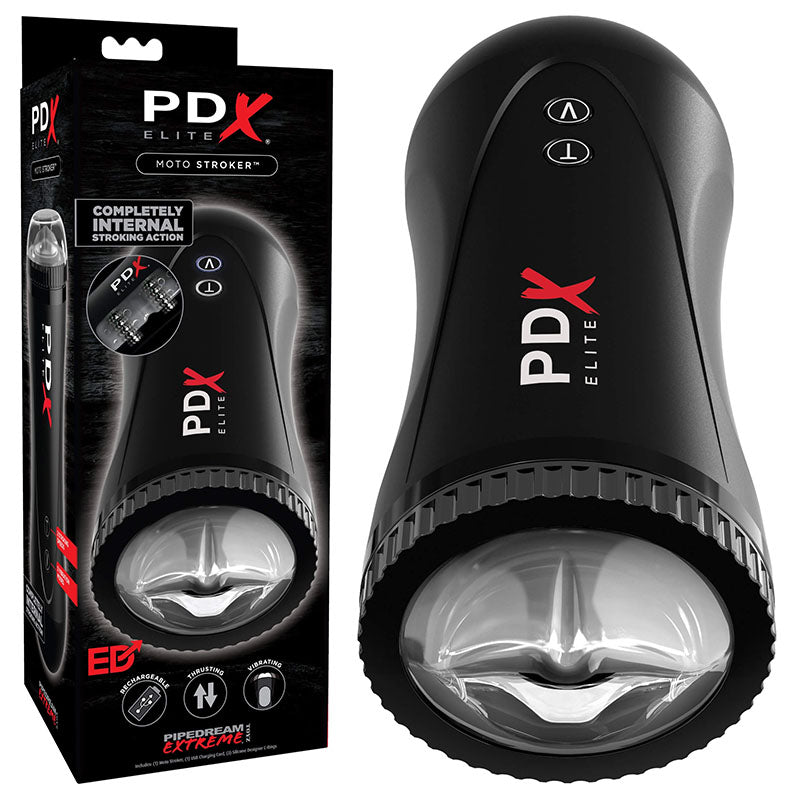Pipedream Extreme Toyz Elite Moto Stroker Powered Masturbator Black Strokers - Auto