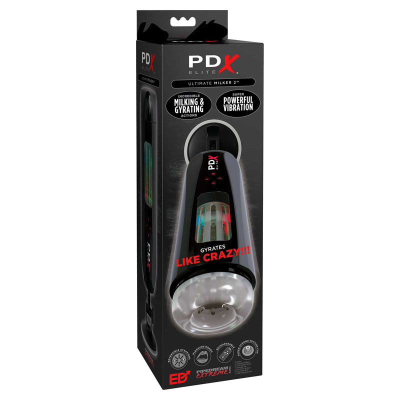 Pipedream Extreme Toys Elite Ultimate Milker 2 Rechargeable Vibrating Masturbator > Sex Toys For Men > Masturbators Premium