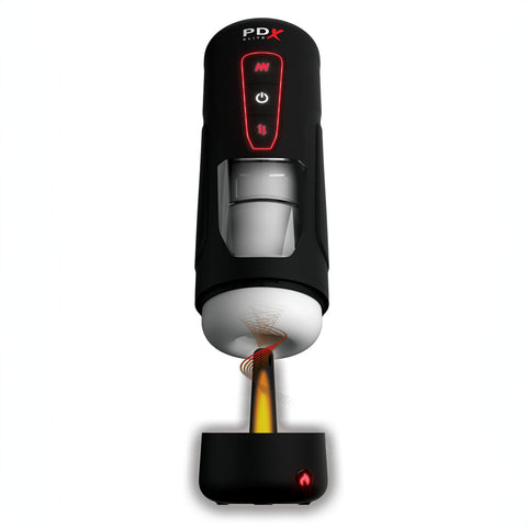 Pdx Elite Milk Me Hotter Thrusting Heating And Vibrating Auto Stroker Strokers - Auto