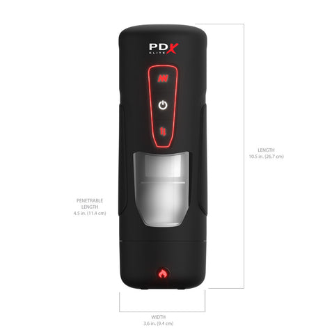 Pdx Elite Milk Me Hotter Thrusting Heating And Vibrating Auto Stroker Strokers - Auto
