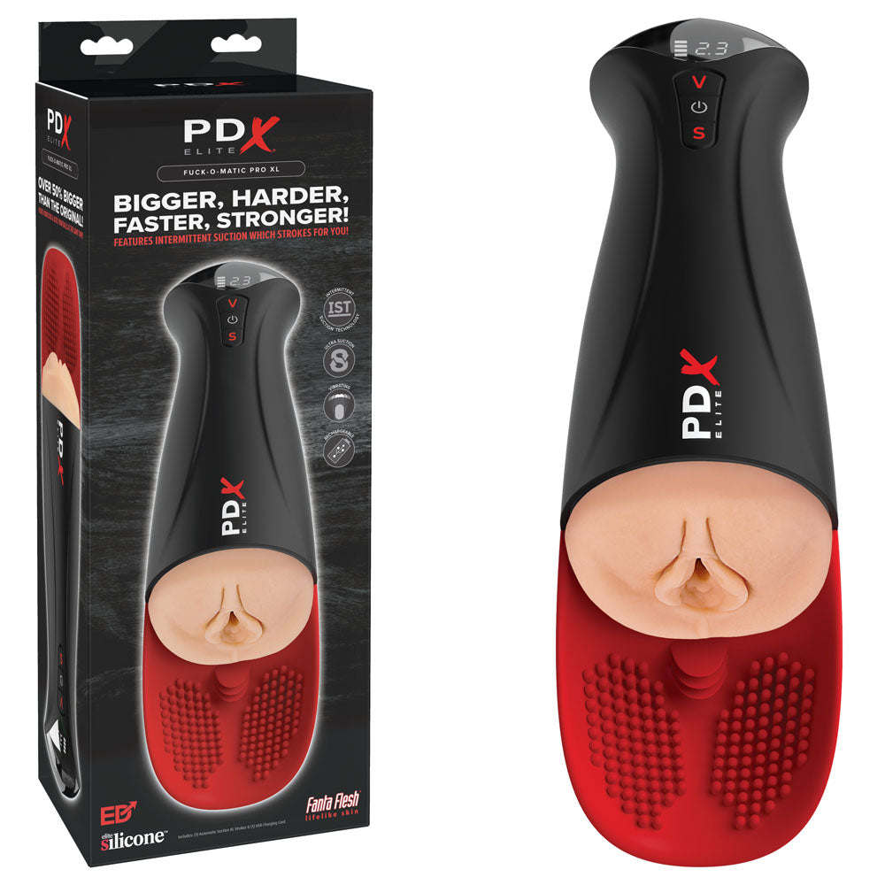 Pdx Elite Fap-O-Matic Pro Xl Light Usb Rechargeable Auto Stroker White Strokers - Auto