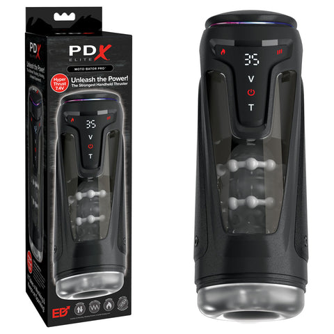 Pdx Elite Moto-Bator Pro Usb Rechargeable Auto Stroker Clear Strokers - Auto