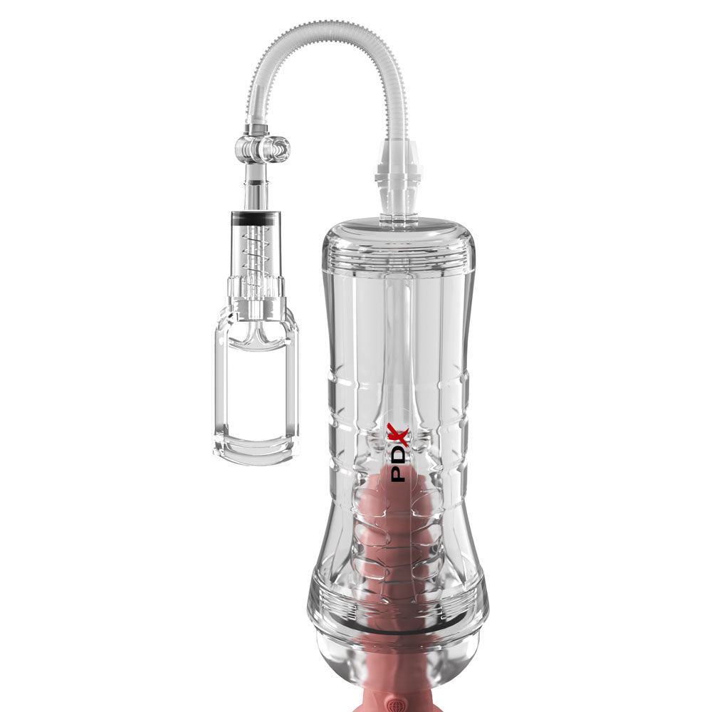 Pdx Elite Viewtube Vac XXL (Clear) – See-Through Ez-Grip Pump Stroker > Sex Toys For Men > Masturbators > Manual