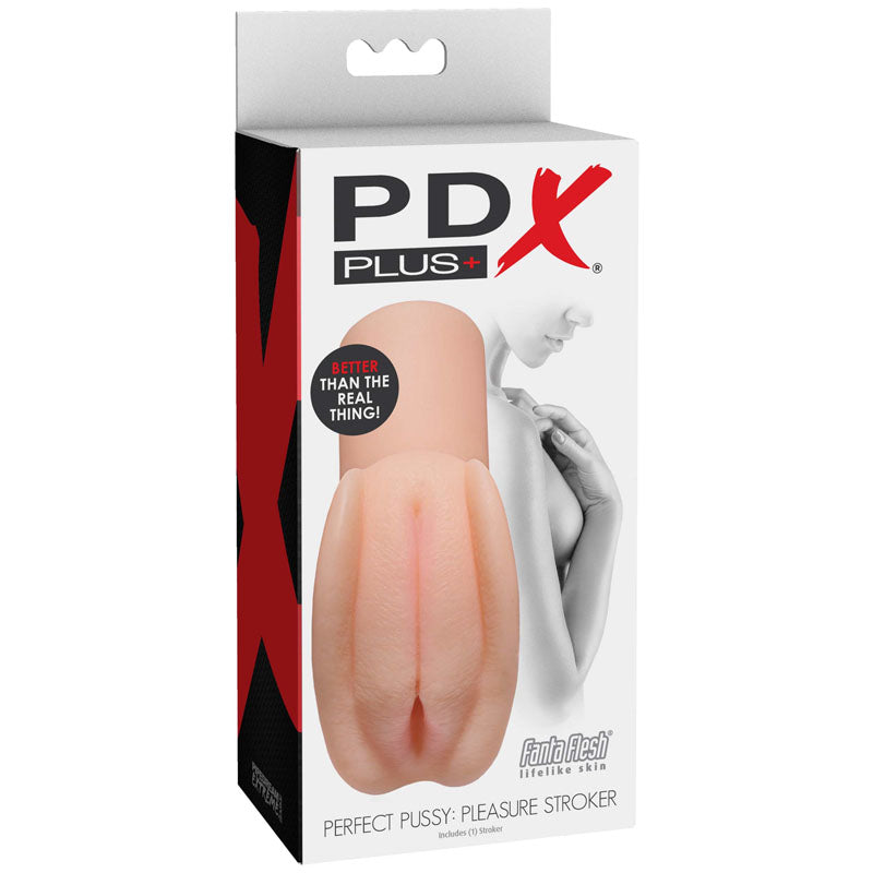 Perfect Pussy Pleasure Stroker Vagina Stroker Beige Strokers - Manual