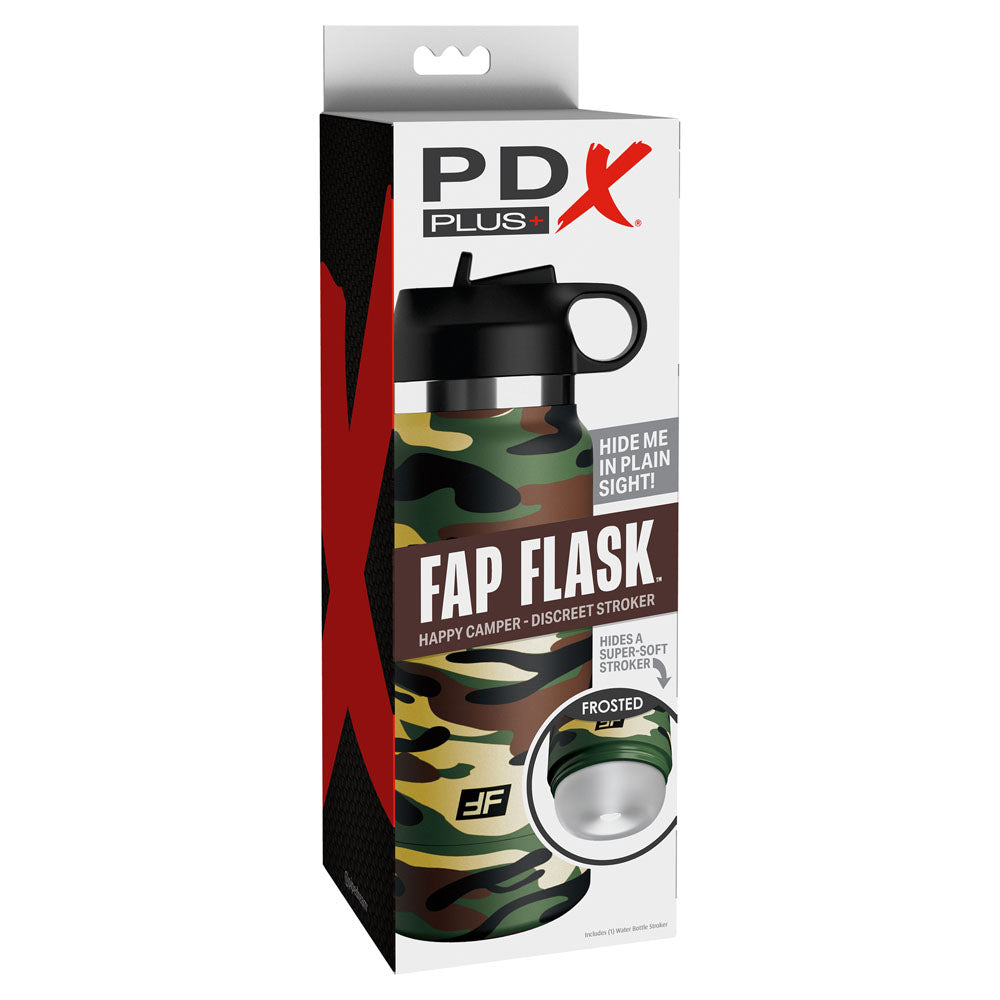 PDX Plus Fap Flask Happy Camper – Discreet Stroker > Sex Toys For Men > Masturbators > Manual