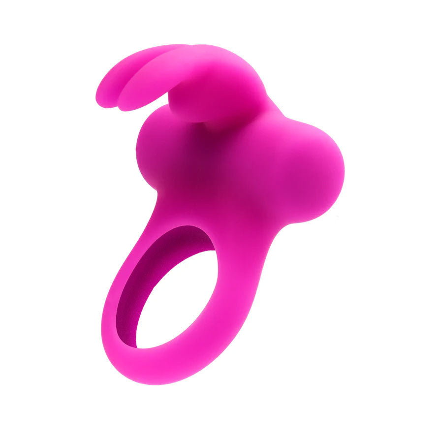 Ohhh Bunny Frisky Purple Vibrating Ring for Couples Play Purple Cock Rings Vibrating