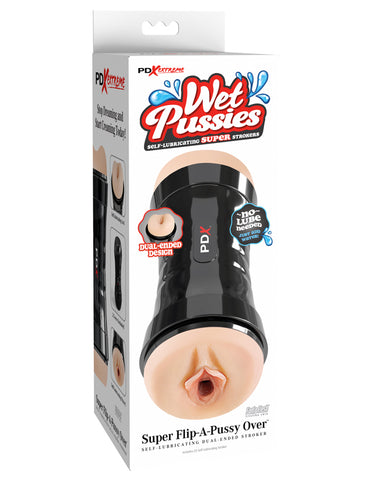 Pdx Wet Pussies Super Flip A Pussy Over Dual Ended Stroker Vagina And Ass Strokers - Manual
