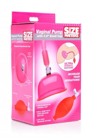 Size Matters Vaginal Pump With 3.8 Inch Small Cup – Vaginal Pump Pink > Pumps > Female Pumps