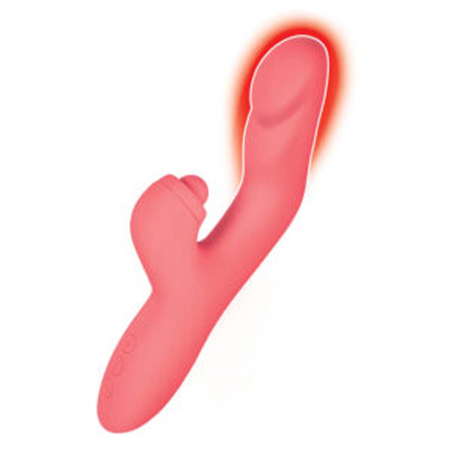 Goddess Heat Up Rabbit Massager With Tapping and Warming Orange > Vibrators > Ladies > Rabbit Multi