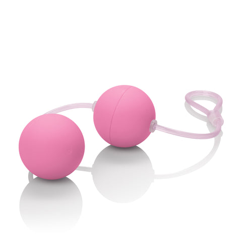 First Time Love Balls Duo Lover Pink 1.25 Inch Sculpted Kegel Balls with Retrieval Cord > Sex Toys For Ladies > Kegel Exercise