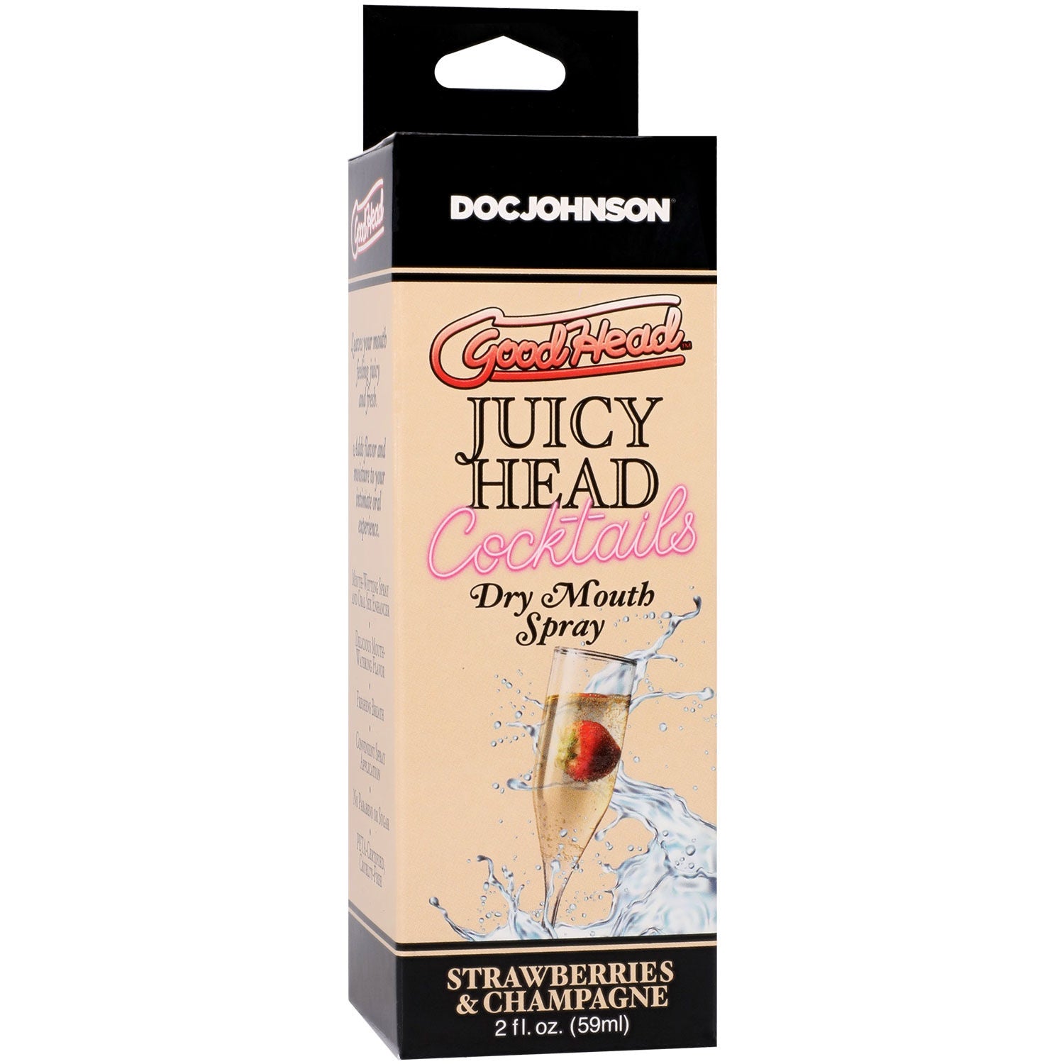 Goodhead Juicy Head (Strawberries Champagne) – Sugar-Free Vegan Friendly Dry Mouth Spray 2oz Default Title > Lube > Oral Gels & Sprays Main image