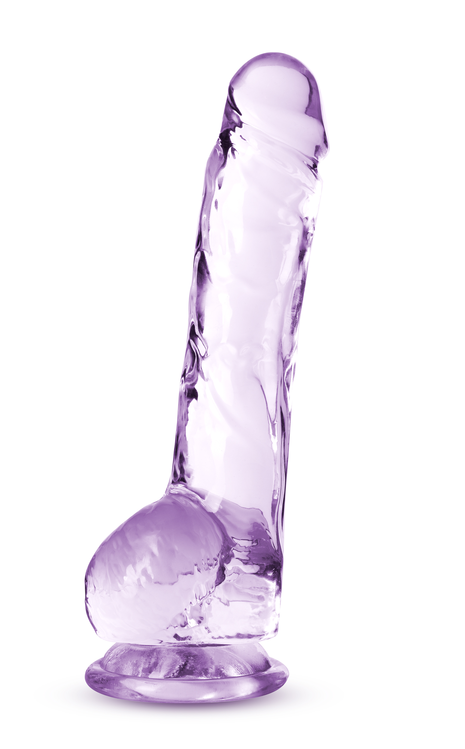 Naturally Yours 8 Inch Crystaline Dildo Amethyst DONGS