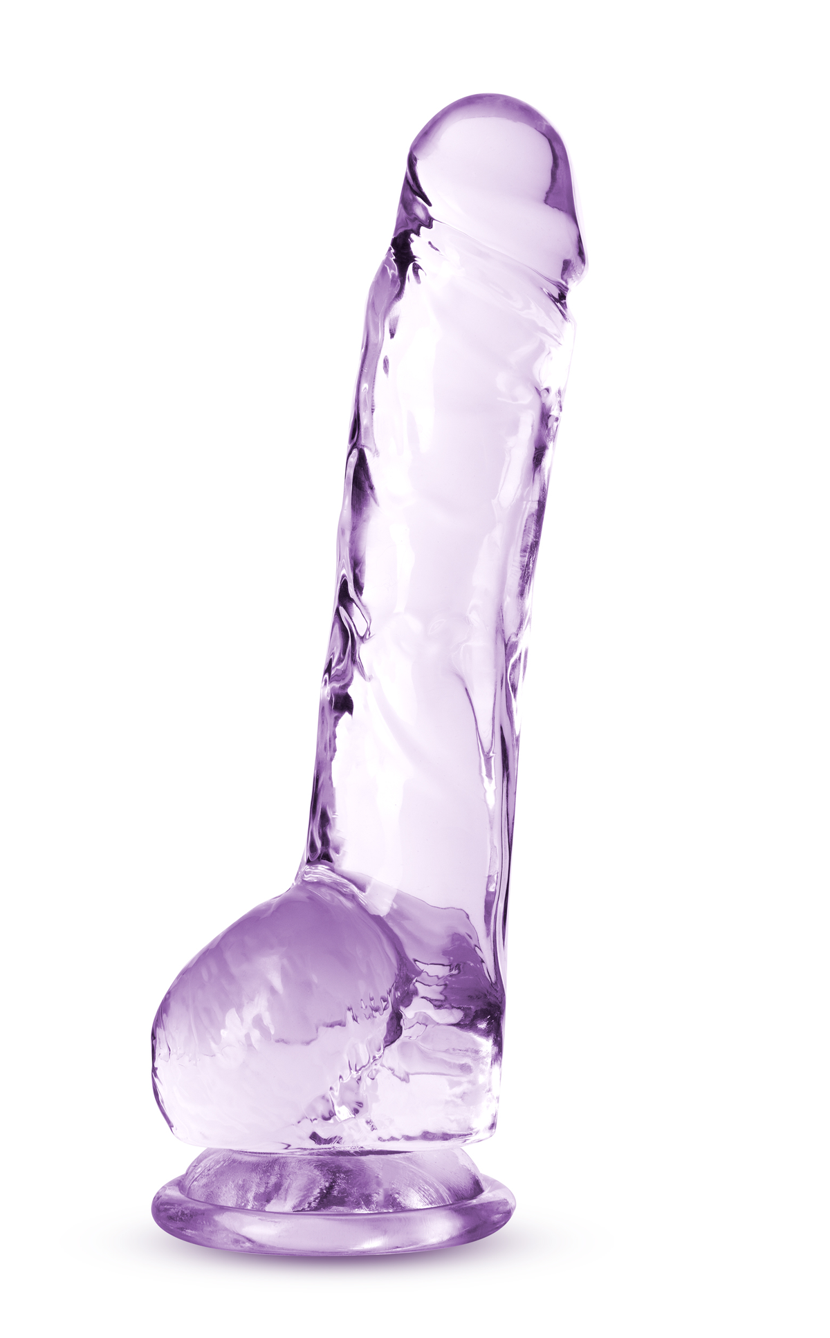 Naturally Yours 8 Inch Crystaline Dildo Amethyst > Dildos > Realistic Dildos