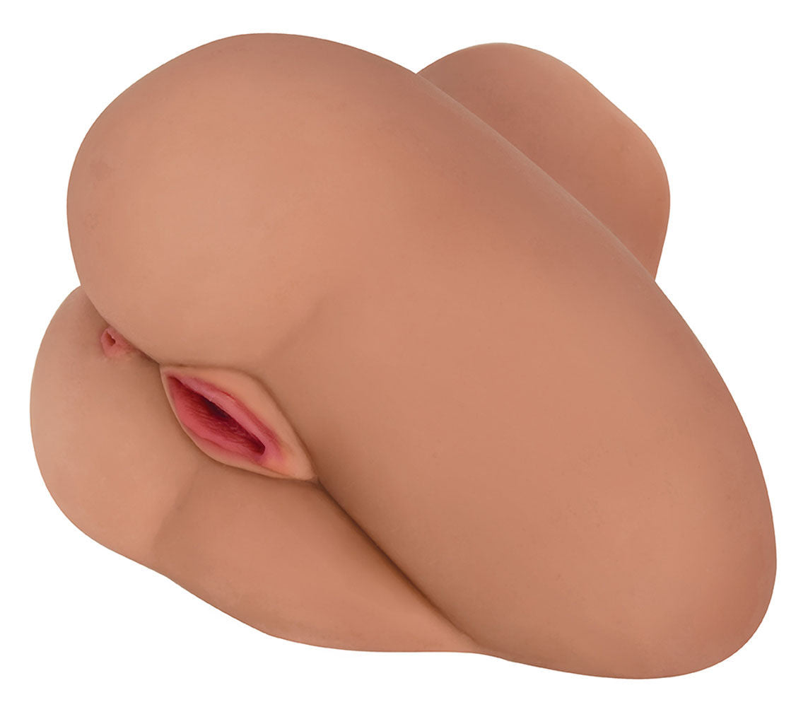 Mistress Alexis Side Saddle Vibrating Masturbator Latte Color Brown Strokers - Manual