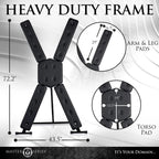 Deluxe St Andrews Cross Black Iron and Wood Frame > Sex Toys > Sex Furniture