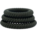 Ram Ultra Black Silicone Cock Ring Set > Cock Ring > Sets